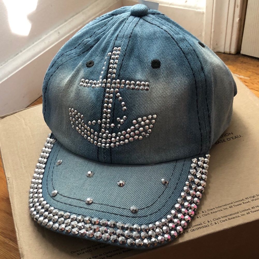 Bedazzled anchor hat